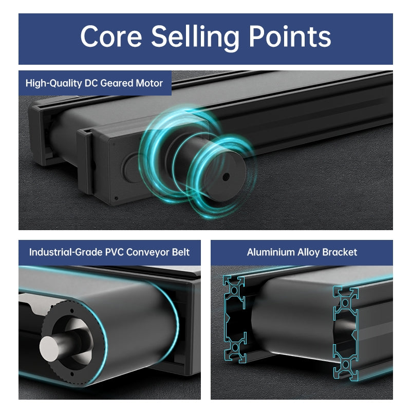 Hiwonder Electrical Conveyor Belt/ Adjustable Speed and Moving Direction Hiwonder Electrical Conveyor Belt/ Adjustable Speed and Moving Direction